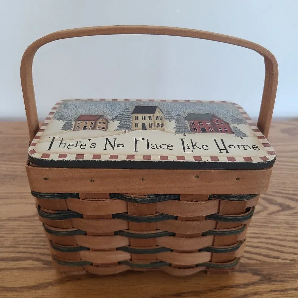 Vintage Crazy Mountain Basket There's No Place Like Home Artist Angela Anderson